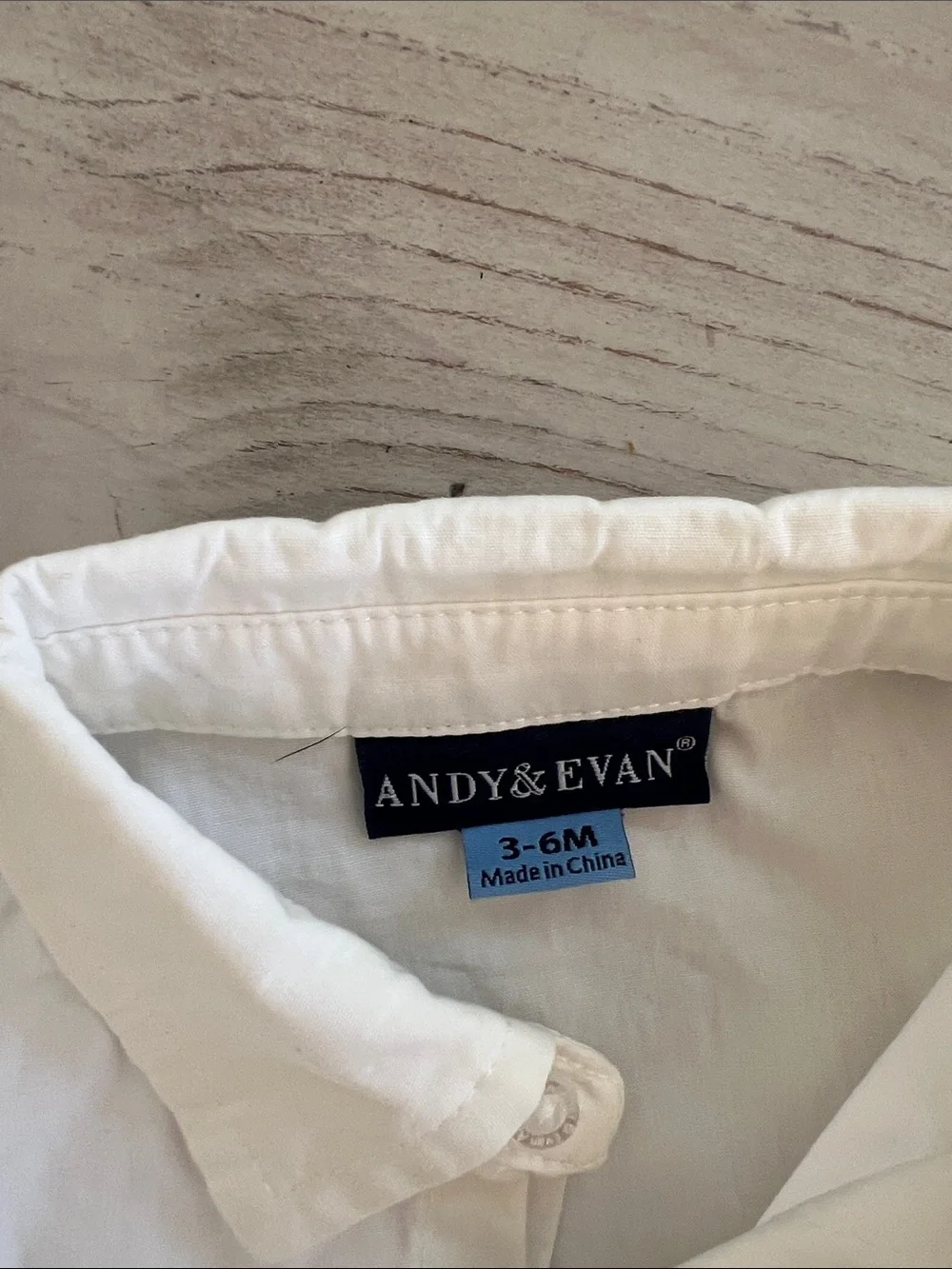 Andy & Evan Beige Vest, Shorts & White Button Bodysuit Set